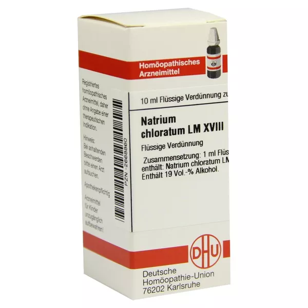 Natrium Chloratum LM XVIII Dilution 10 ml