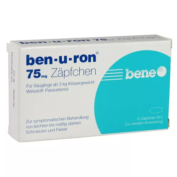 Ben-u-ron 75 mg Suppositorien 10 St