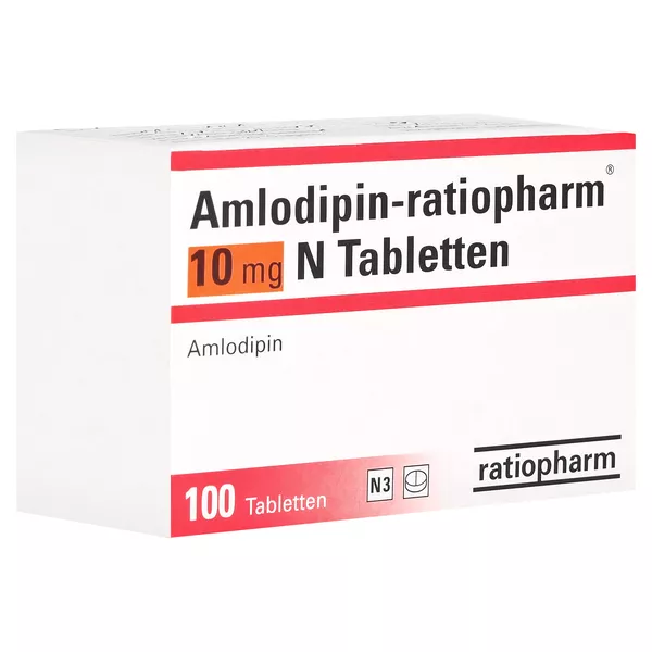 Amlodipin-ratiopharm 10 mg N Tabletten 100 St