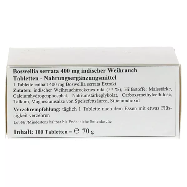 Boswellia Serrata 400 mg Tabletten 100 St