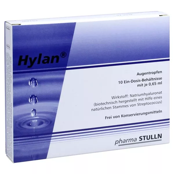 Hylan 0,65 ml Augentropfen 10 St
