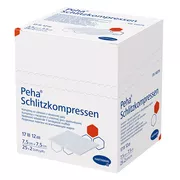 Produktabbildung: Peha Schlitzkompressen steril 7,5 x 7,5 cm 25X2 St