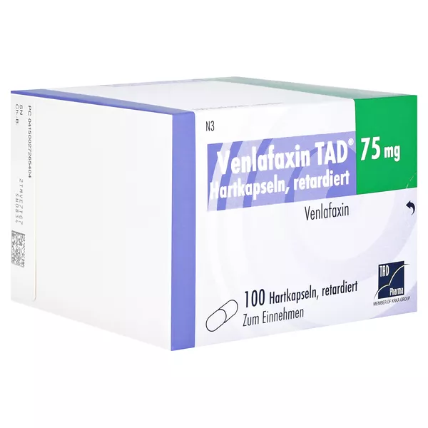 VENLAFAXIN TAD 75 mg Hartkapseln retardiert 100 St