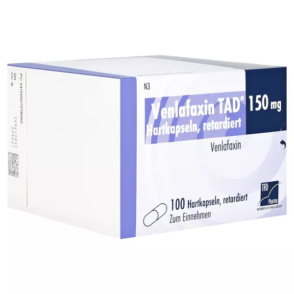 VENLAFAXIN TAD 150 mg Hartkapseln retardiert 100 St