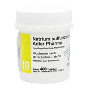Produktabbildung: Biochemie Adler 10 Natrium sulfuricum D 400 St
