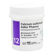 Produktabbildung: Biochemie Adler 12 Calcium sulfuricum D 400 St