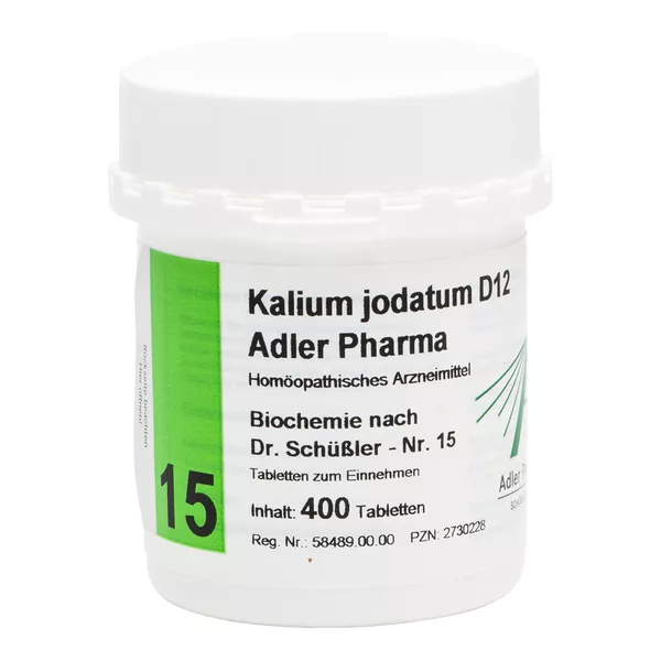 Biochemie Adler 15 Kalium jodatum D 12 T 400 St
