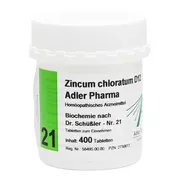 Produktabbildung: Biochemie Adler 21 Zincum chloratum D 12 400 St