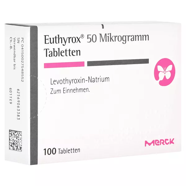 Euthyrox 50 Mikrogramm Tabletten 100 St