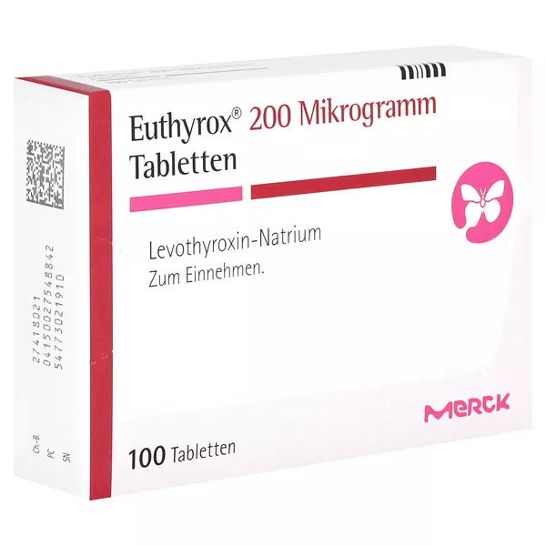 Euthyrox 200 Mikrogramm Tabletten 100 St