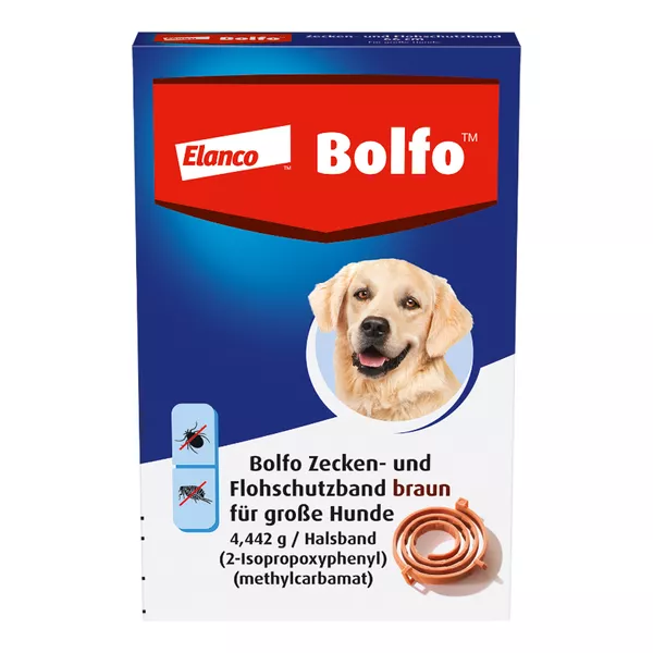 Bolfo Flohschutzband Braun für große Hunde 1 St