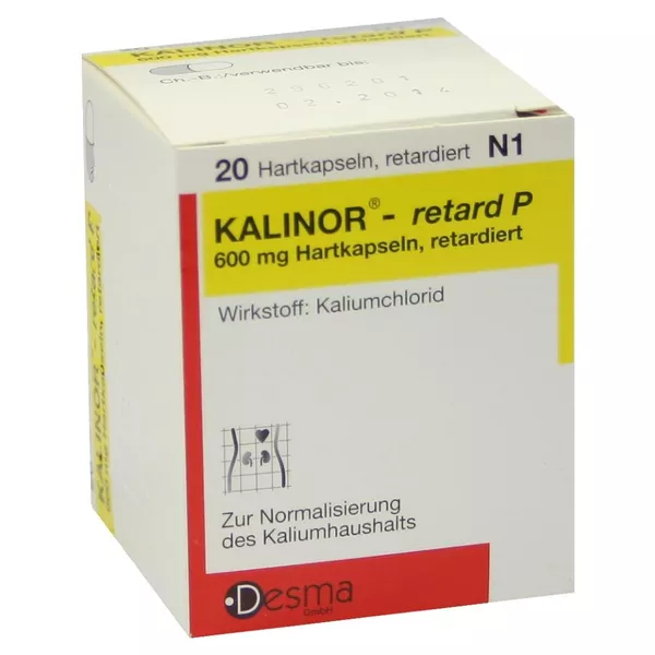 Kalinor Retard P 600 mg Hartkapseln 20 St