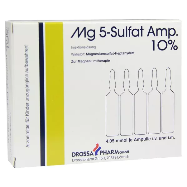 MG 5 Sulfat Amp. 10% Injektionslösung 5 St