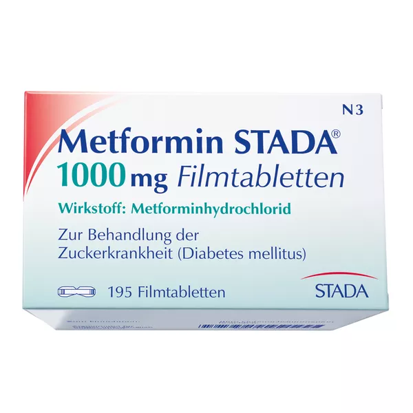 Metformin Stada 1.000 mg Filmtabletten 120 St