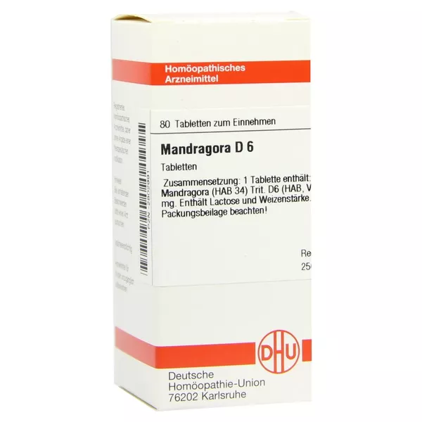 Mandragora D 6 Tabletten 80 St