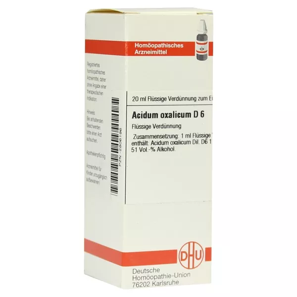 Acidum Oxalicum D 6 Dilution 20 ml