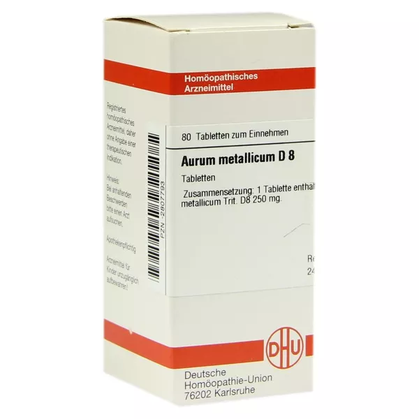 Aurum Metallicum D 8 Tabletten 80 St