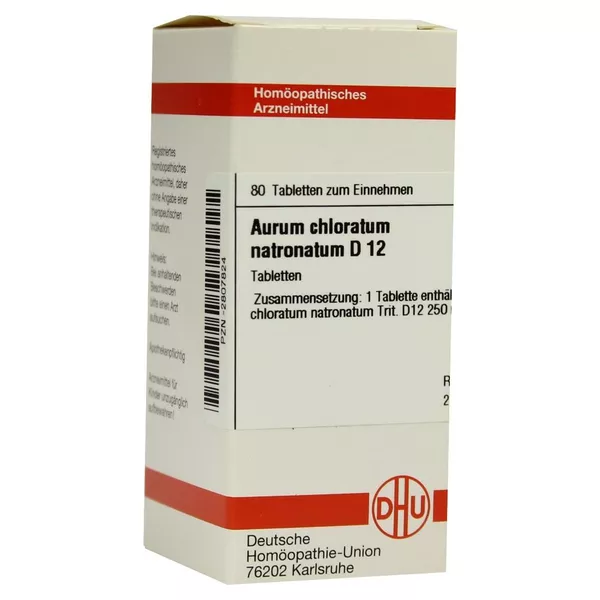 Aurum Chloratum Natronatum D 12 Tablette 80 St