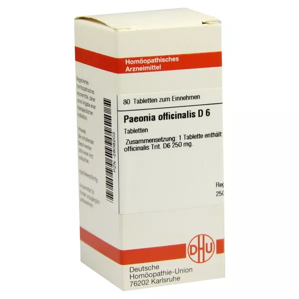 Paeonia Officinalis D 6 Tabletten, 80 St.