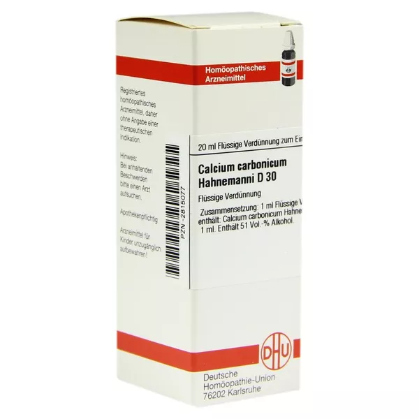 Calcium Carbonicum Hahnemanni D 30 Dilut 20 ml