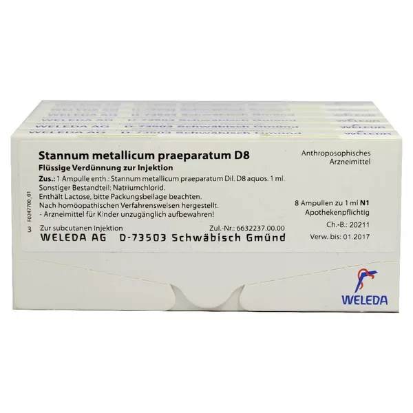 Stannum Metallicum Praeparatum D 8 Ampul 48X1 ml