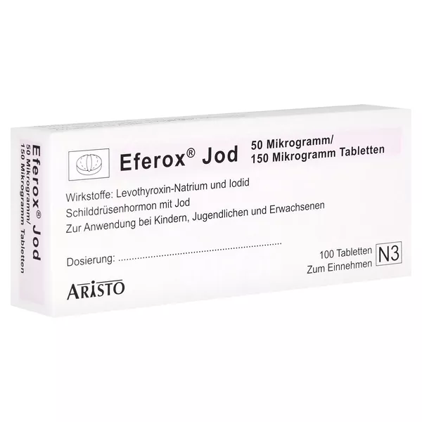 Eferox Jod 50 µg/150 µg Tabletten 100 St