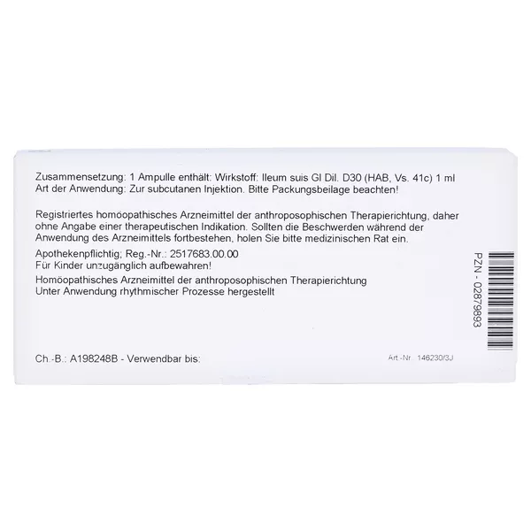 Ileum GL D 30 Ampullen 10X1 ml