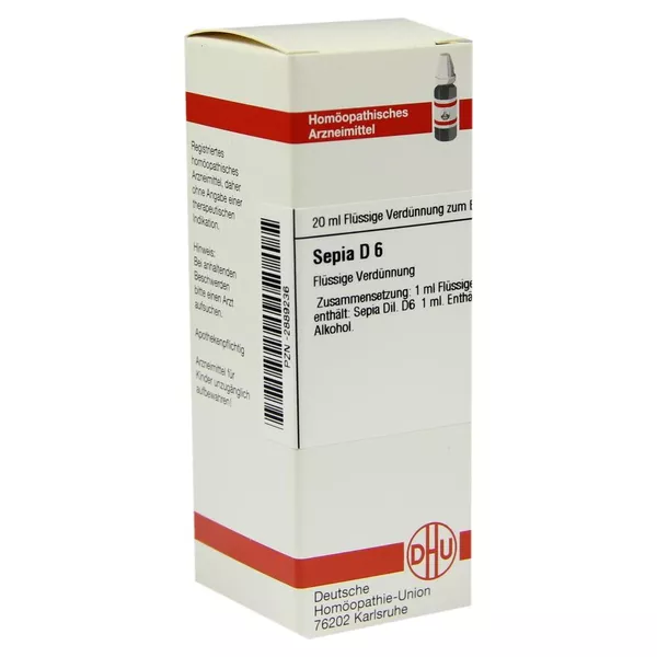 Sepia D 6 Dilution 20 ml
