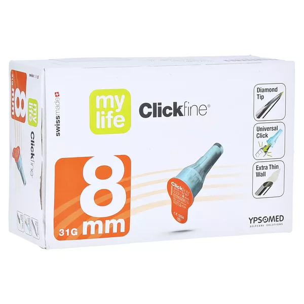 Clickfine Universal 8 Kanülen 0,25x8 mm 100 St