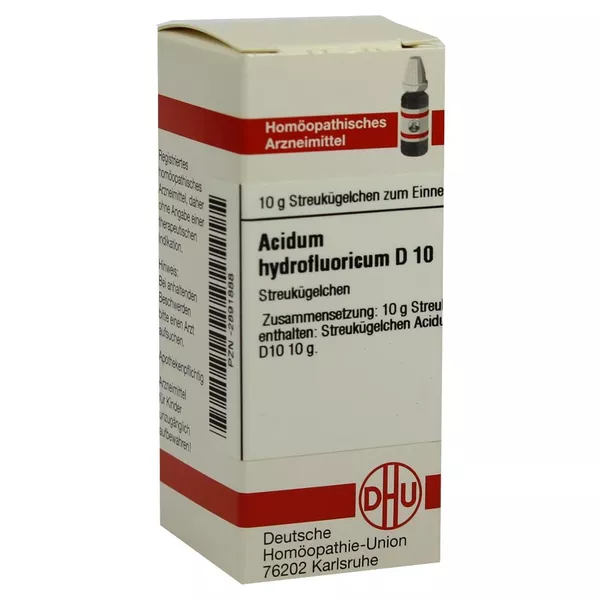 Acidum Hydrofluoricum D 10 Globuli 10 g
