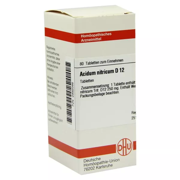 Acidum Nitricum D 12 Tabletten 80 St