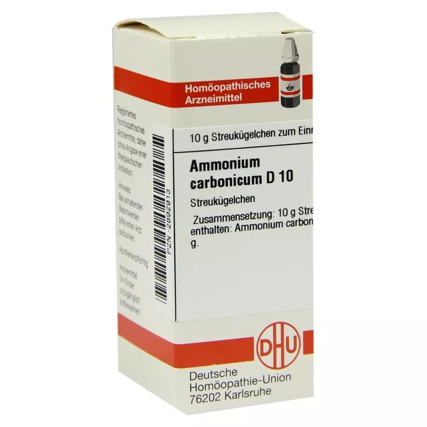 Ammonium Carbonicum D 10 Globuli 10 g