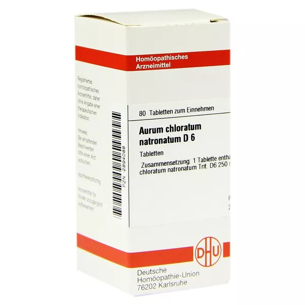 Aurum Chloratum Natronatum D 6 Tabletten 80 St