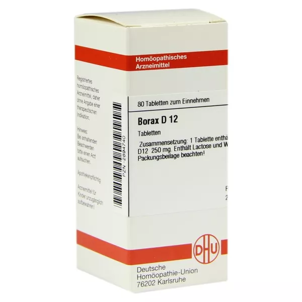 Borax D 12 Tabletten 80 St