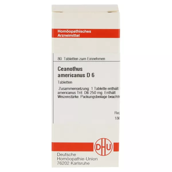 Ceanothus Americanus D 6 Tabletten 80 St