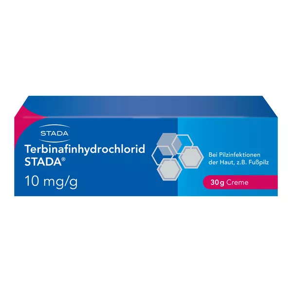 Terbinafinhydrochlorid STADA 10mg/g Creme bei Hautpilzerkrankungen 30 g