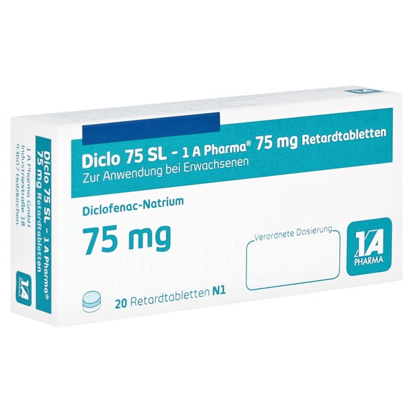 Diclo 75 Sl-1a Pharma Retardtabletten 20 St