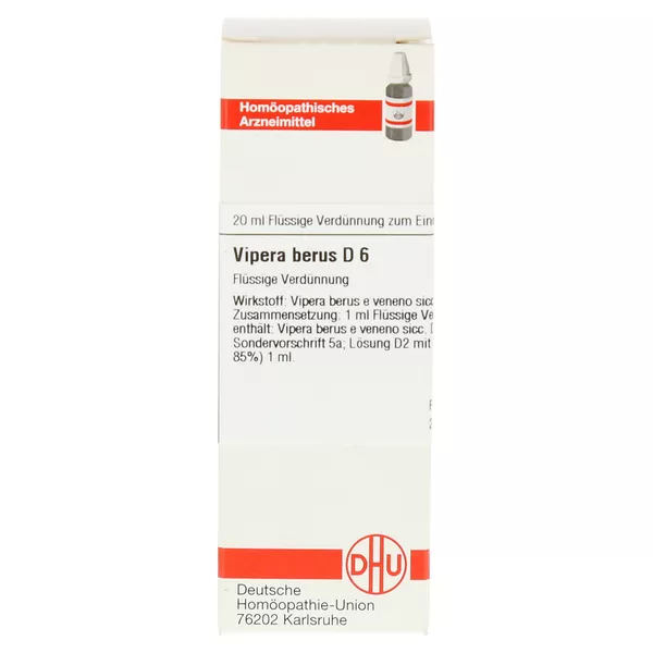 Vipera Berus D 6 Dilution 20 ml