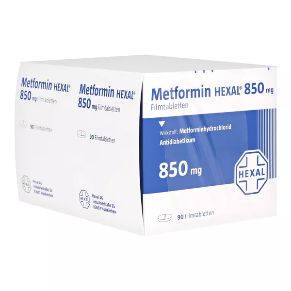 Metformin Hexal 850 mg Filmtabletten 180 St
