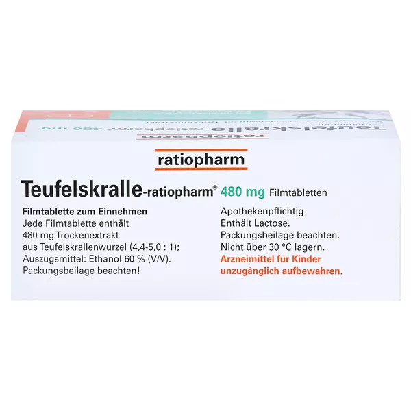 Teufelskralle ratiopharm 480 mg 50 St