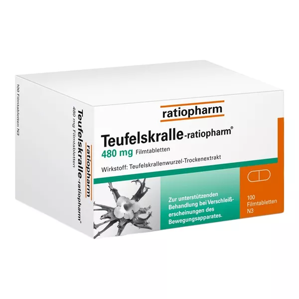 Teufelskralle ratiopharm 480 mg 100 St