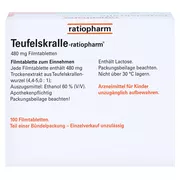 Teufelskralle ratiopharm 480 mg, 200 St.