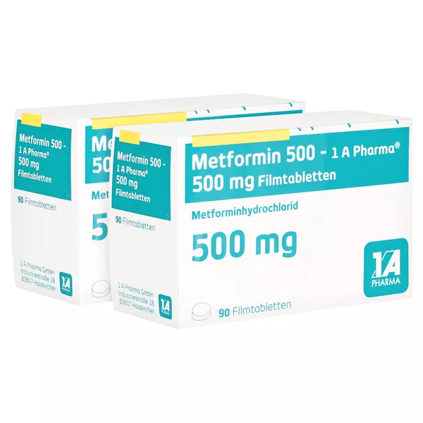Metformin 500-1a Pharma Filmtabletten 180 St