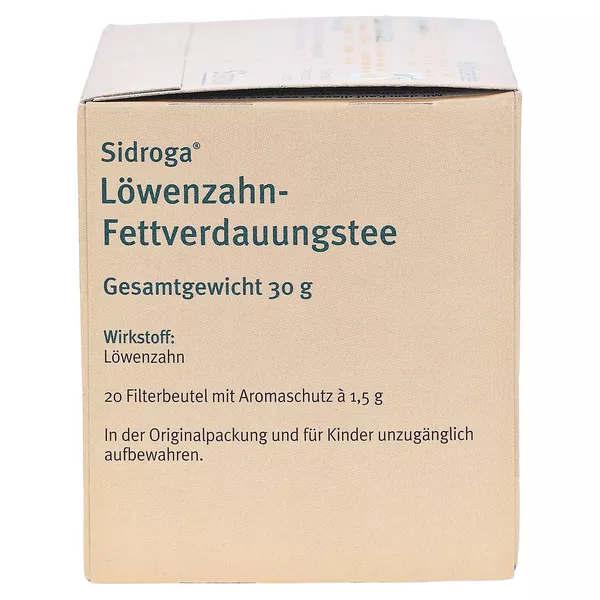 Sidroga Löwenzahn Tee Filterbeutel 20X1,5 g