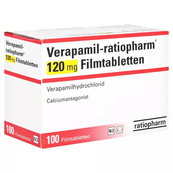 VERAPAMIL-ratiopharm 120 mg Filmtabletten 100 St