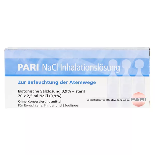 PARI NaCl Inhalationslösung, 20 x 2,5 ml
