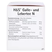 H&S Galle- und Lebertee N, 20 x 2,0 g