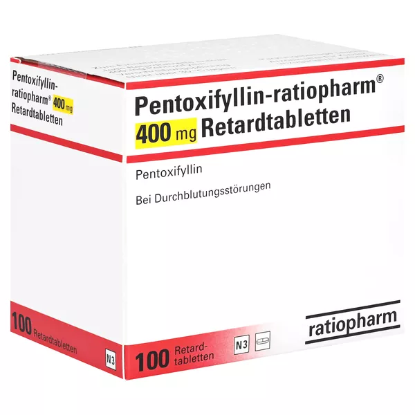 PENTOXIFYLLIN-ratiopharm 400 mg Retardtabletten 100 St