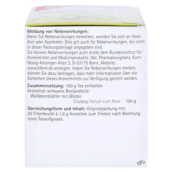 H&S Weißdornblätter 20X1,6 g