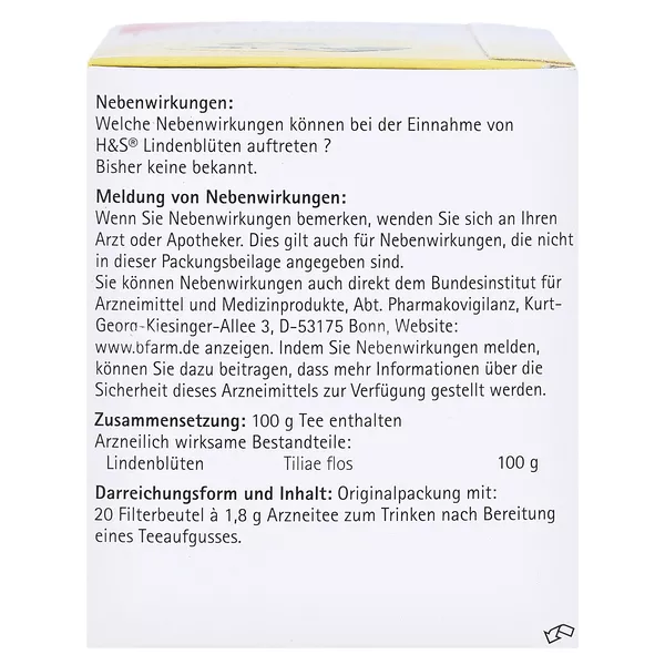 H&S Lindenblüten 20X1,8 g